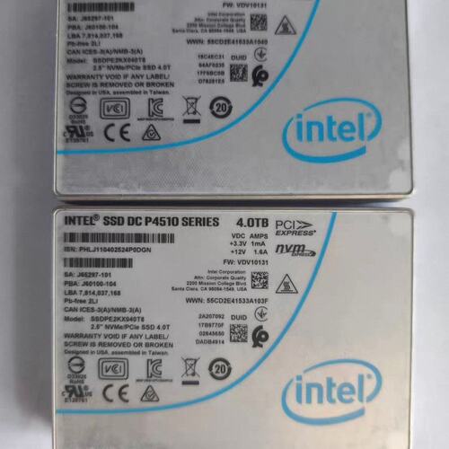 {议价}Intel DC P4510 4TB企业级SSD