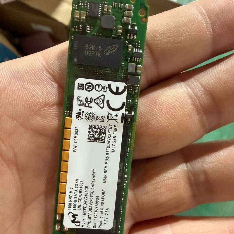 {议价}镁光5100 PRO 240G固态硬盘，M.2接口，SATA
