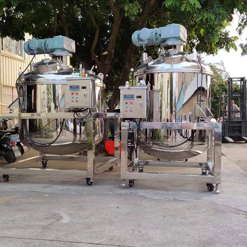 化工树脂胶水搅拌机高粘稠加热搅拌罐大型不锈钢鞋胶搅拌罐