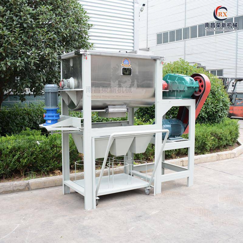 厂家生产暖宝宝搅拌机铁粉卧式不锈钢拌料机300KG粉体粉末混合机