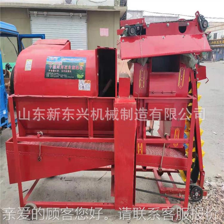 湿宽两用干花生摘果机 手扶车电机套自动装袋加进料口摘果GFH配机