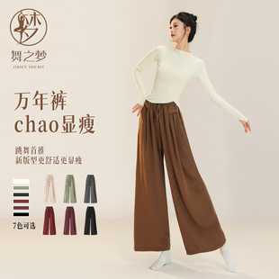 艺考中国舞裤 古典舞垂感直筒阔腿裤 子 舞蹈练功服2025年新款 舞蹈裤