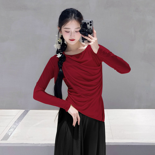 2026新款秋冬飘逸长袖舞蹈服装女