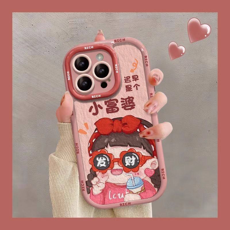 小富婆适用苹果17Promax手机壳泡芙16软15/14/13/12/11高级xr全,个性定制/设计服务/DIY,手机壳/保护套定制,淘宝优惠券,粉丝福利购,淘宝优惠卷
