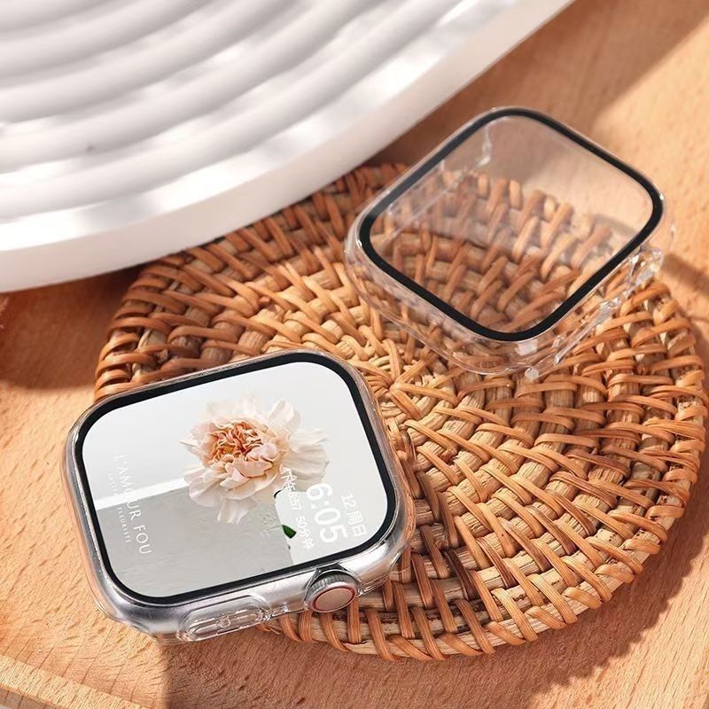 iWatchS9/S8/S7保护套AppleWatchs6543苹果手表壳膜一体钢化膜SE2
