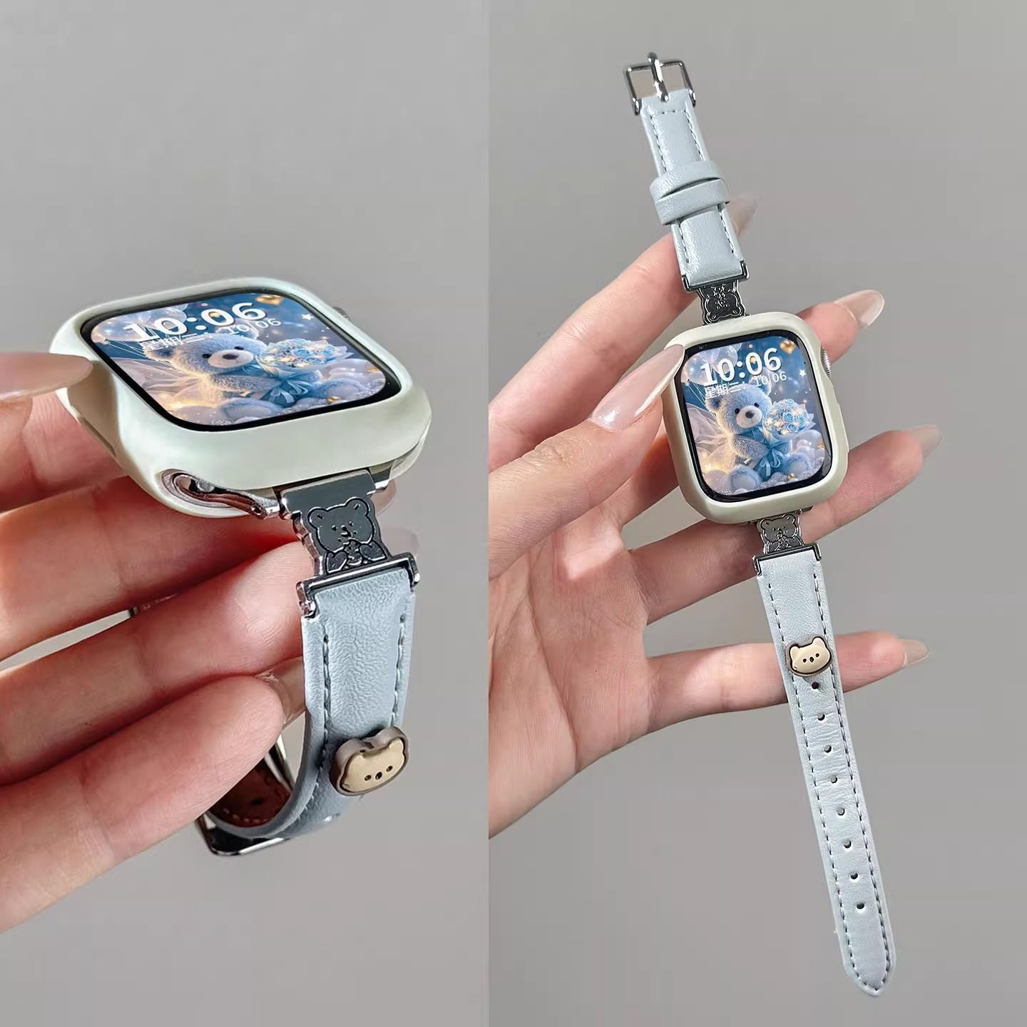 适用华为fit4表带4pro华为watchfit3高级真皮皮质2