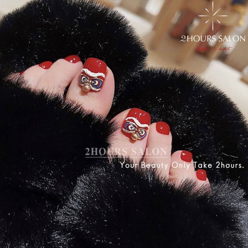 醒狮脚指甲手工定制光疗美甲成品拍照穿戴甲可拆卸假指甲贴片防水,彩妆/香水/美妆工具,美甲工具,淘宝优惠券,粉丝福利购,淘宝优惠卷