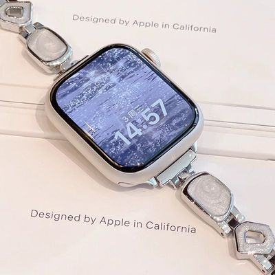 适用华为watchfit4表带高级鎏金小香风手表FIT3/2/1智能运动腕带