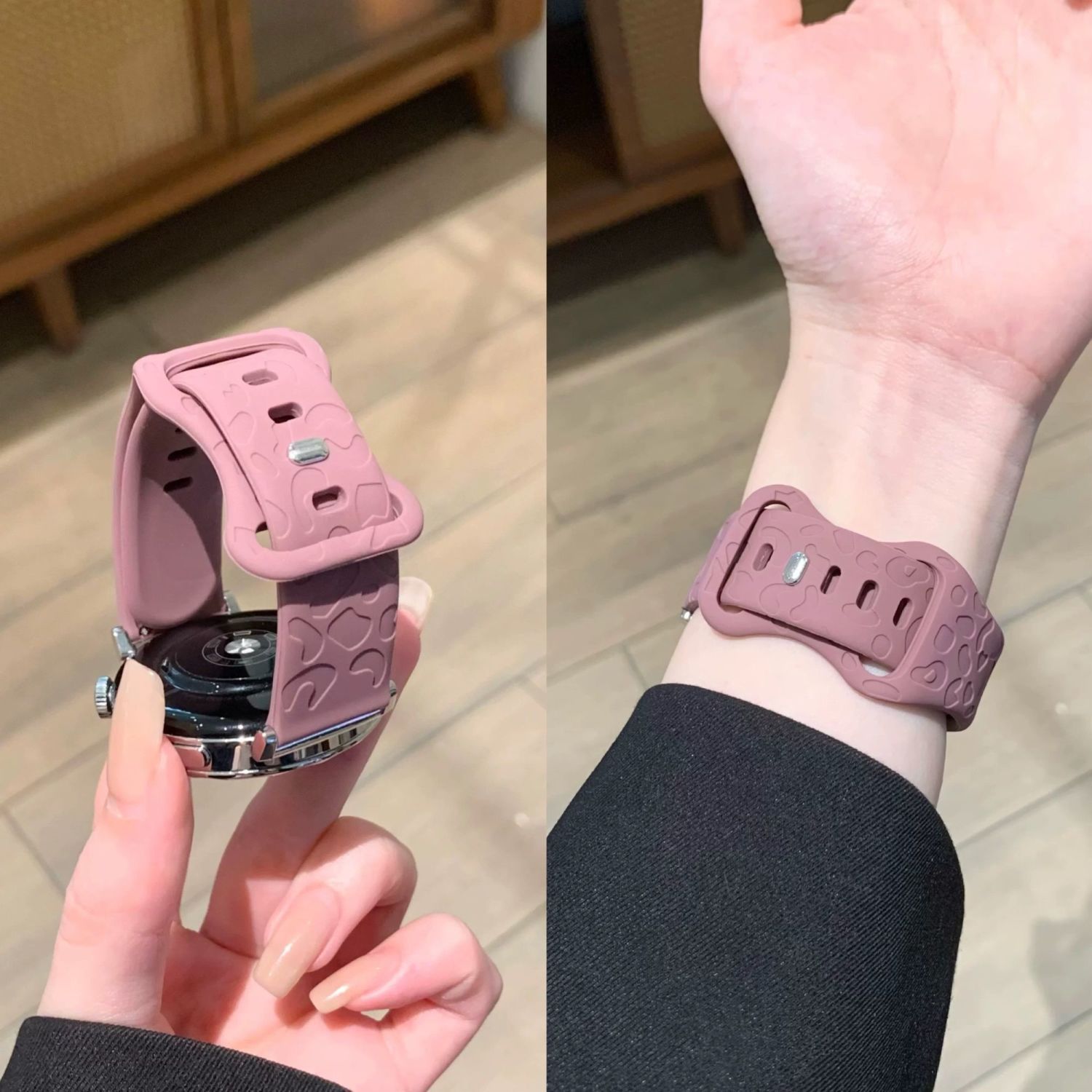 适用华为gt6手表带gt5硅胶gt4/3男女款watch5/4pro透气豹纹荣耀2e