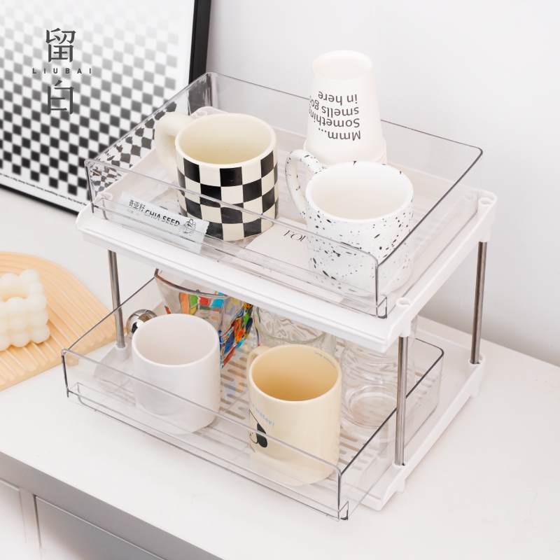 杯架子置物架宿舍桌面托盘放杯子神器咖啡角零食收纳展示架水杯架