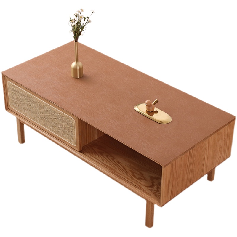 梓萌tpu皮e革桌垫餐桌吃饭桌垫tpu新年茶几垫台布纯色桌布防水防