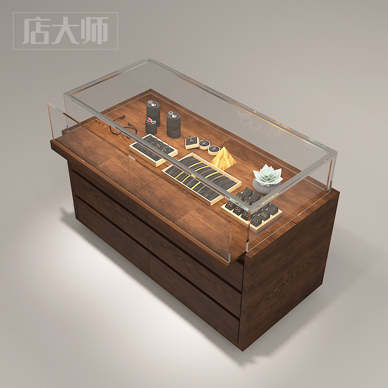 珠宝首饰柜台样品展览商场玻璃柜展示柜展示柜茶T室茶具陶瓷古玩