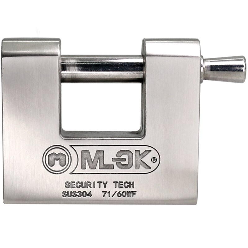 矩形挂锁头锁具304不锈钢w锁子家用老式防盗门锁横开挂锁大门防撬