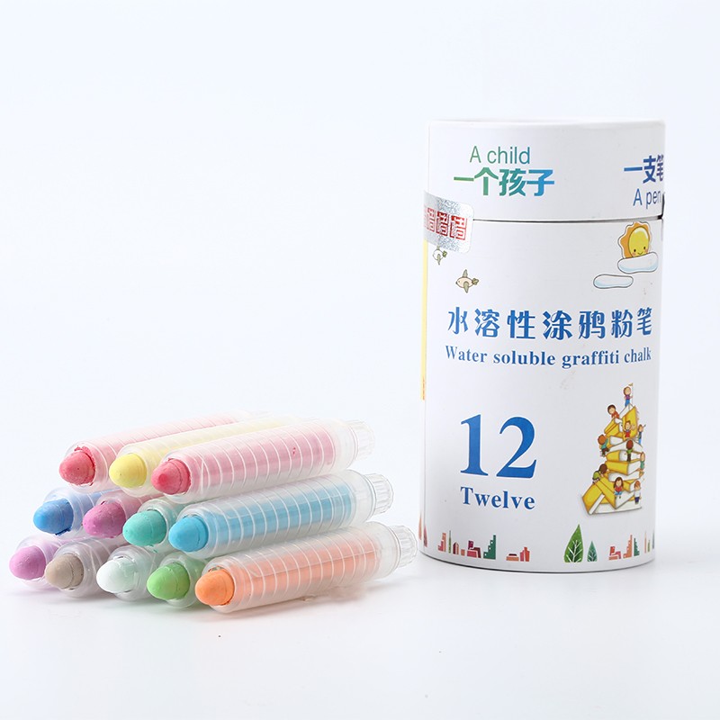 环保湿擦无尘水溶性粉笔儿童画笔涂鸦K笔替换笔芯黑板墙贴包邮