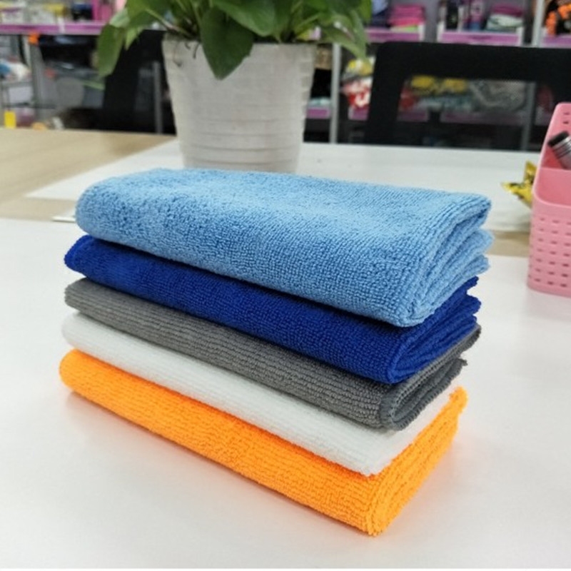 超细纤维保洁专用j白色毛巾加厚吸水不掉毛40x40擦桌吸灰黑色抹布