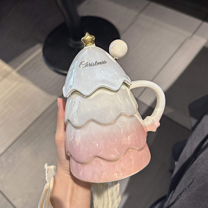 高级感圣诞节礼物女生送闺蜜创意圣诞树杯子小礼品实Y用送女友礼