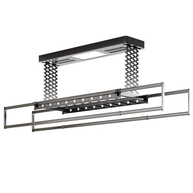 电动晾衣架遥控升降全自动阳台家用智能晒衣P架凉衣杆机伸缩烘干