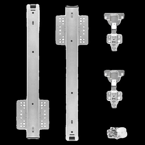 上翻隐藏折叠回旋门轨道整体u橱柜门烤箱门隐形顶装插入式滑轨五