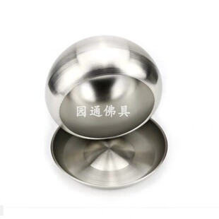 寺院用铁钵出家人的p饭钵盂双层隔热不锈钢僧人吃饭用钵碗钵袋