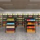 超市货架便利店零l食展示架母婴店文具店烟酒店单双面多层钢木展