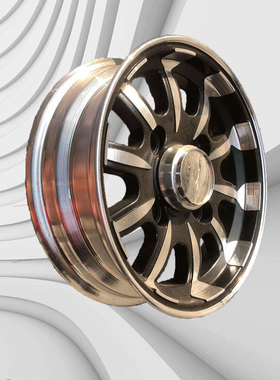 电动三轮车四轮车铝合金铝轮真空4.50-10/4.00-10/135V/90-10轮毂