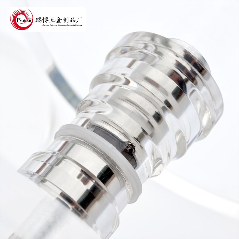 玻璃门拉手透明亚克力拉手大门圆拉手水晶K移门拉手大拉手淋浴房