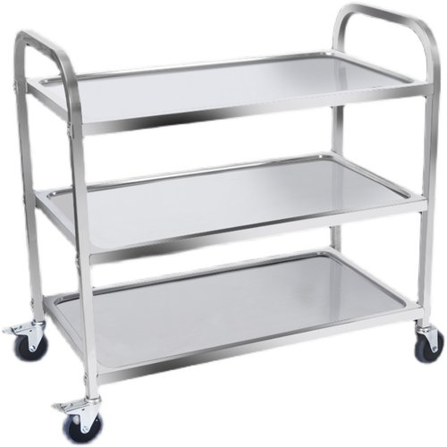 不锈钢三层收送餐车饭店上菜车商用移动多功能手推车W火锅店酒水