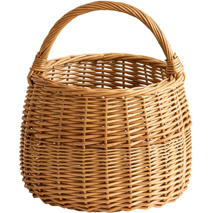 柳编收纳篮收纳筐购n物篮小花篮礼品篮柳编水果篮手提买菜篮子田