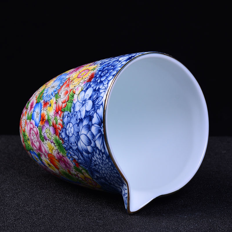 手绘青花瓷公道杯 陶瓷茶道功夫茶具零配件带N把手公杯茶海 分茶,餐饮具,公道杯,淘宝优惠券,粉丝福利购,淘宝优惠卷