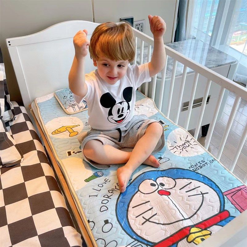 儿童凉席乳胶夏季宝宝幼t儿园午睡儿童拼接床垫子冰丝透气吸汗1,床上用品,乳胶席,淘宝优惠券,粉丝福利购,淘宝优惠卷