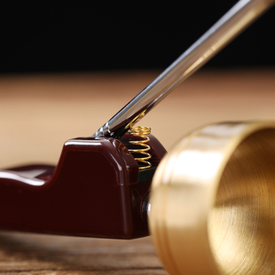 纯铜可伸缩引磬引罄引庆铜磬佛堂B用品助念法器碰铃打击乐器木鱼