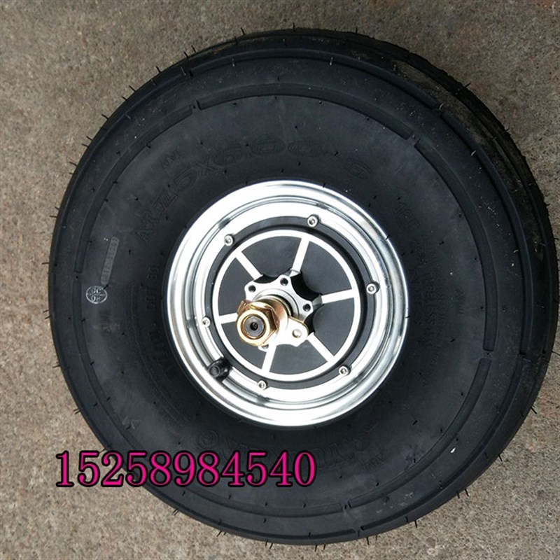 小哈雷电动车真空胎48V60V轮毂电机C15X6.00-6轮胎轮毂真空轮胎带