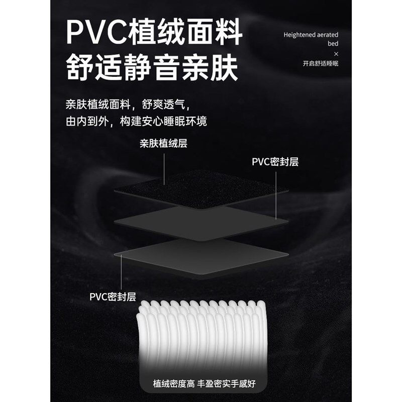 山约气垫床家用双人单人充气w床垫打地铺加厚帐篷户外自动冲气床