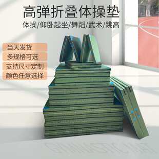 体操垫摔跤空翻垫舞蹈训练垫武术保护垫跆拳道垫体育练功垫折叠垫