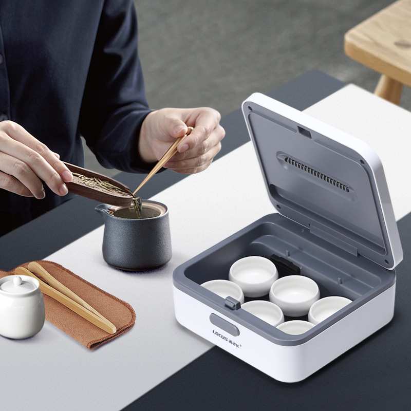 诺洁仕茶杯消毒盒收纳架晾杯架茶具消毒锅杯子紫外线消毒柜带烘干图片