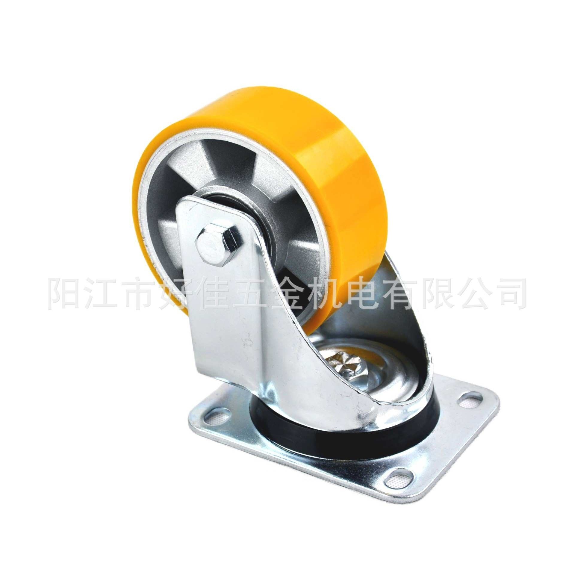 源头工厂直供125X50mm欧洲款重型平板万向铝芯聚氨脂PU脚轮,电子元器件市场,其它元器件,淘宝优惠券,粉丝福利购,淘宝优惠卷