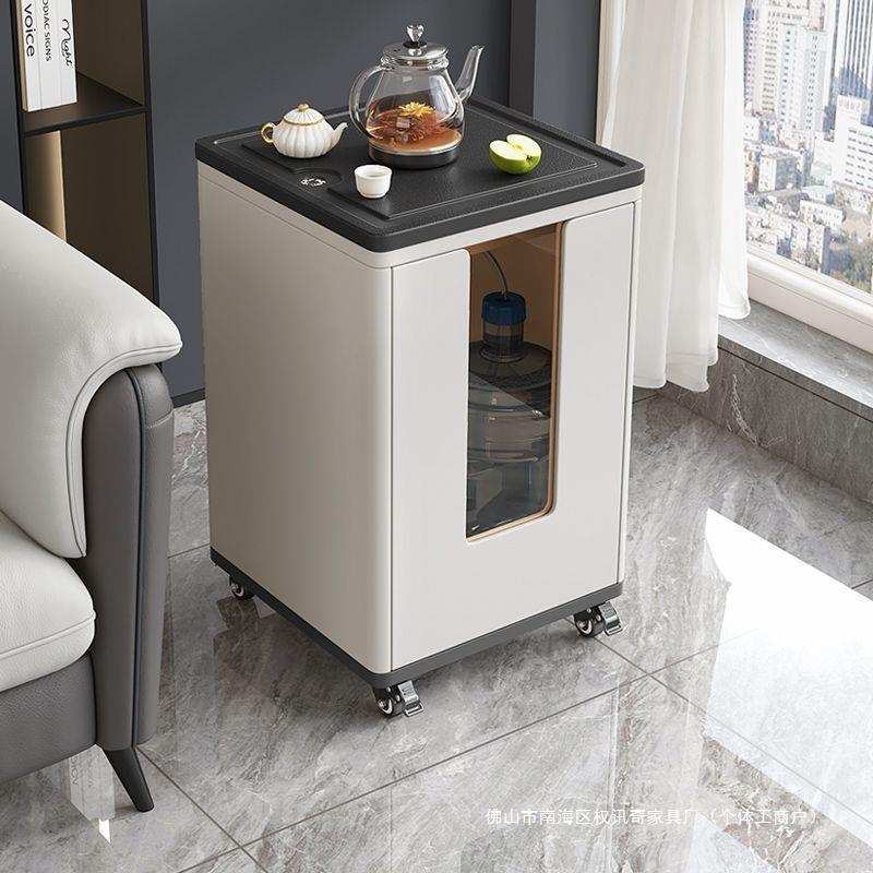 可移动茶水柜小型窄小茶台烧水壶一体沙发边几简约阳台智能茶吧机