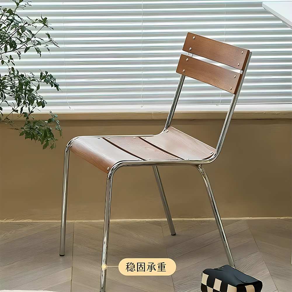 北欧复古餐椅工业风家用客厅书桌椅小户型简约铁艺休闲餐桌椅