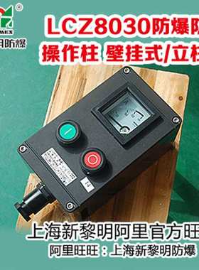 LCZ8030防爆防腐操作柱 壁挂式2灯2纽1电流表B1A2D2新黎明