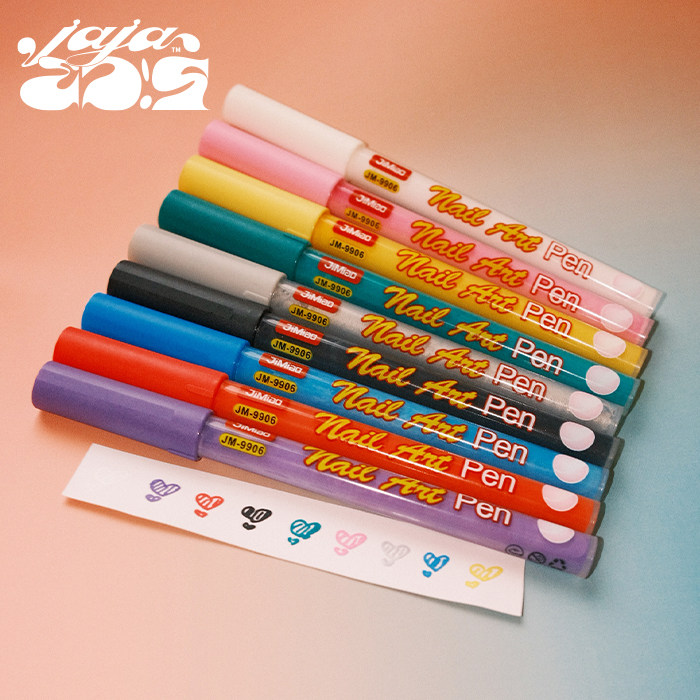 涂鸦笔美甲0.5mm水性丙烯颜料彩绘笔画指甲拉线马克笔