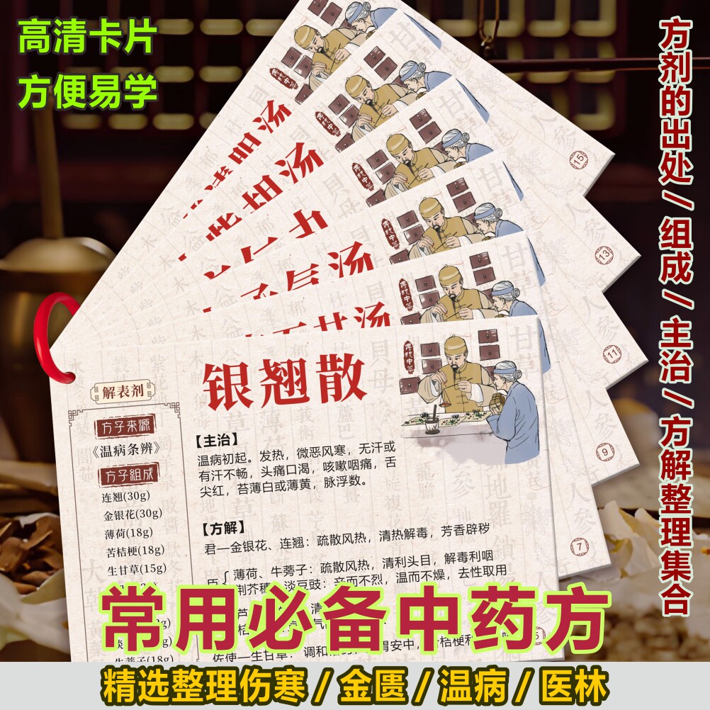 中医方剂秘方子速记组成