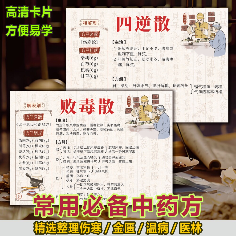 中医方剂秘方子速记五脏