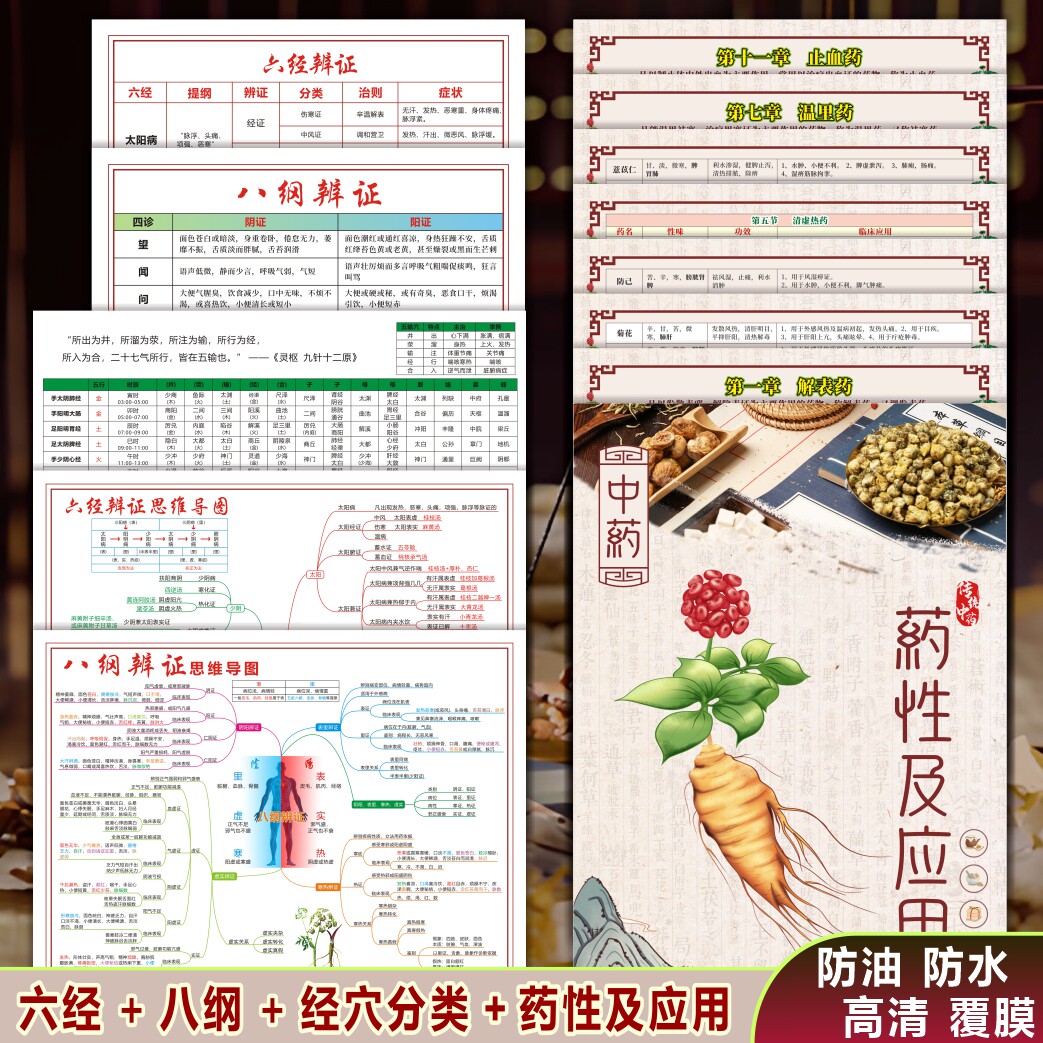 中医八纲辨证六经思维导