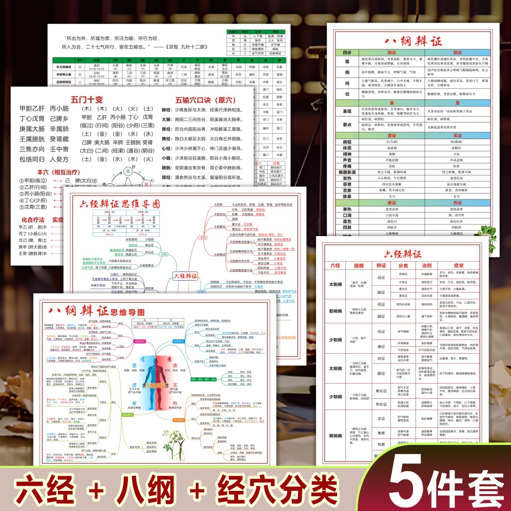 中医八纲辨证六经思维导