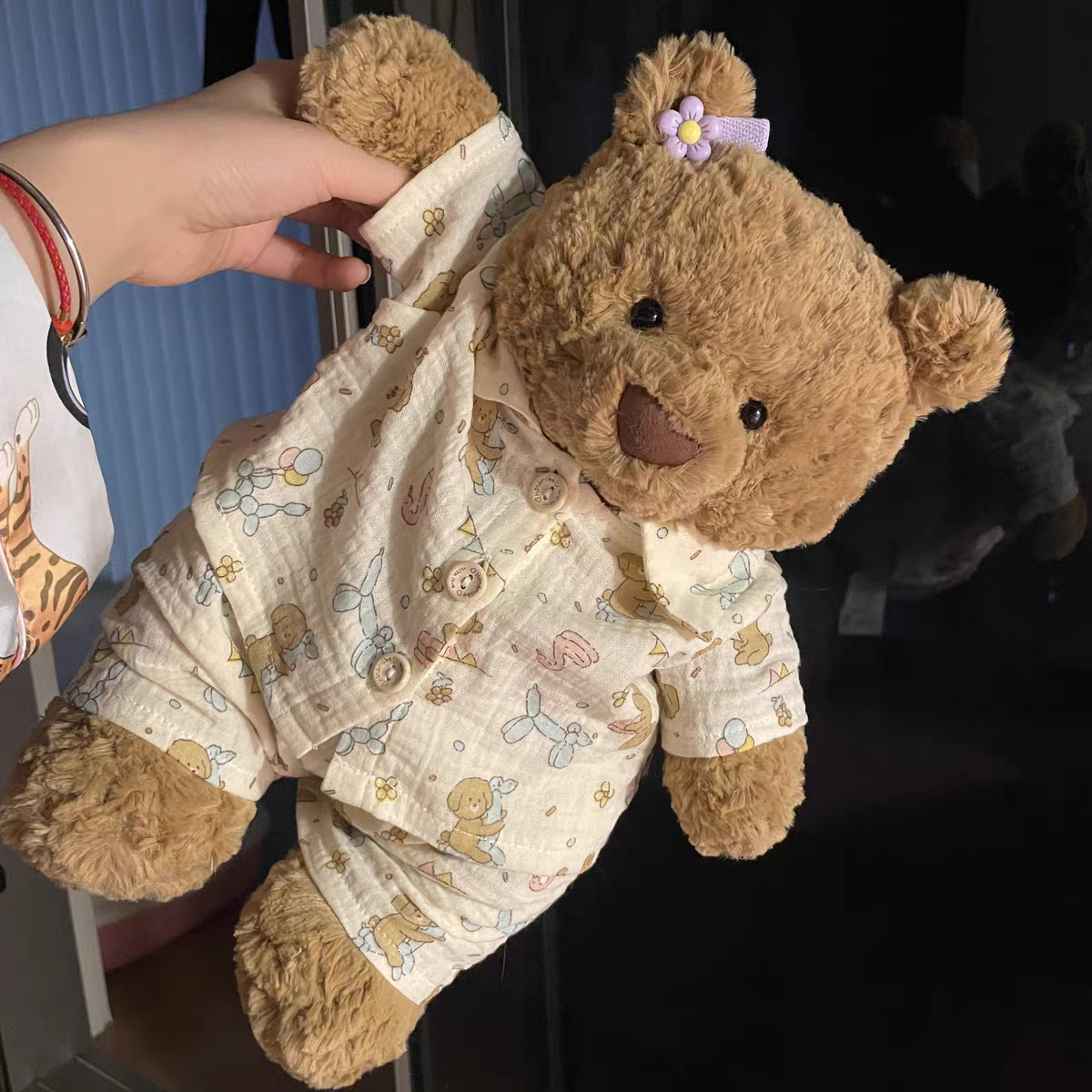 桐桐妈手作 巴塞罗熊巴纳布斯猪可爱舒适睡衣套装衣服不含熊