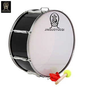 金果乐器黑色22寸钢压圈大军鼓军乐队大鼓大队鼓少先队大鼓西洋鼓