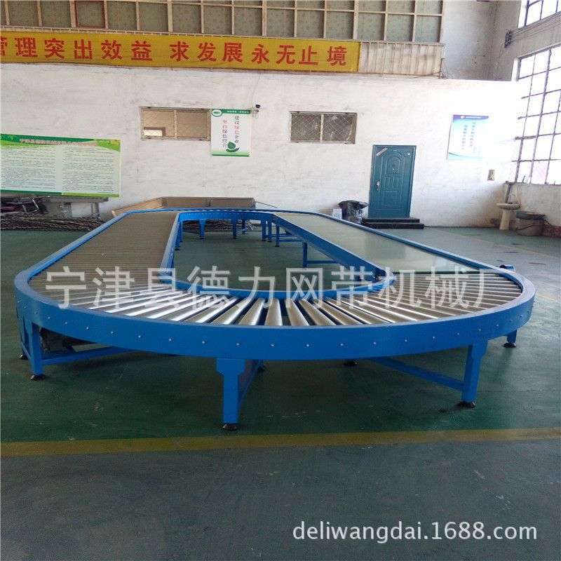 无动力滚筒输送机 滚筒流水线 动力滚筒输送机 环形拐弯输送机