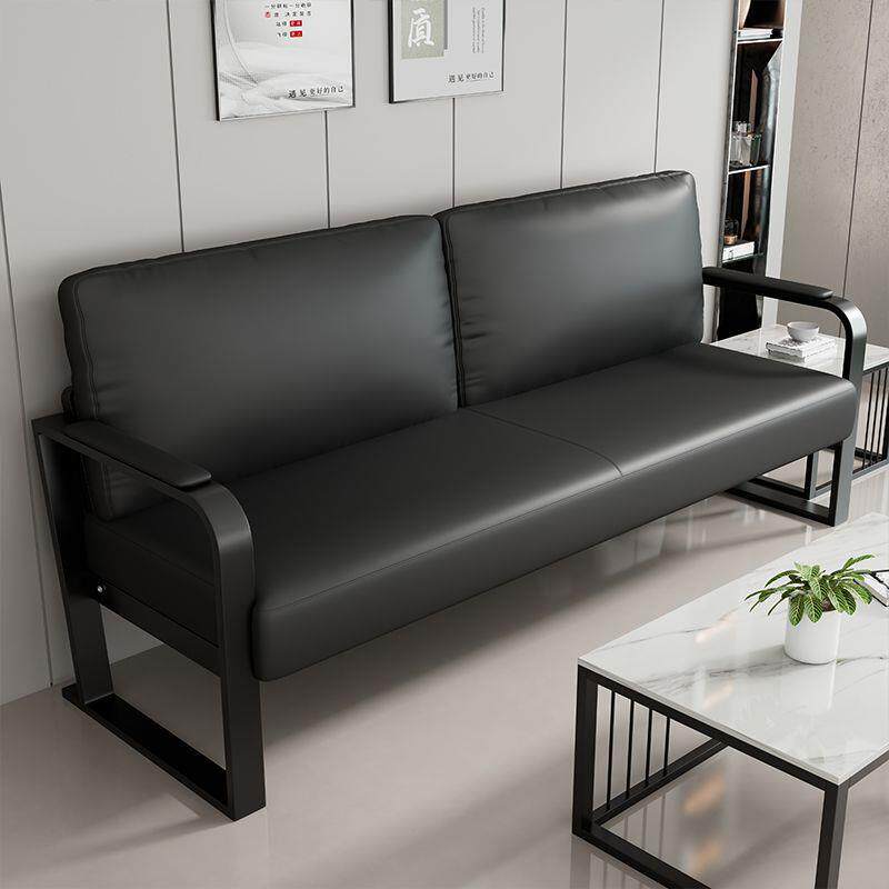 简易办公沙发茶几组合简约现代小型办公室排椅三人位商务会客沙发