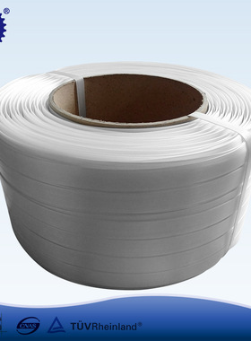 厂家批发 白色PP纤维打包带 25mm强拉力木材钢材捆绑带