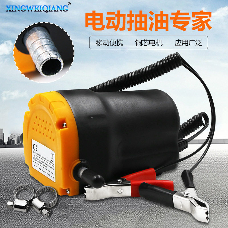 微型抽油泵小型柴油泵12V24V抽油抽水器家用汽车加油泵电动油泵